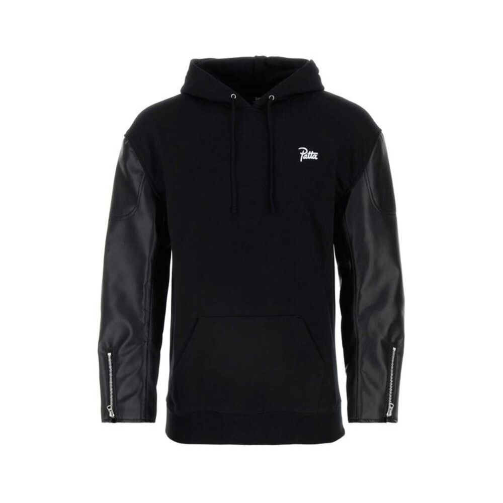 JUNYA WATANABE Contrast Sleeve Hoodie Men BLACK Sweaters & Cardigans